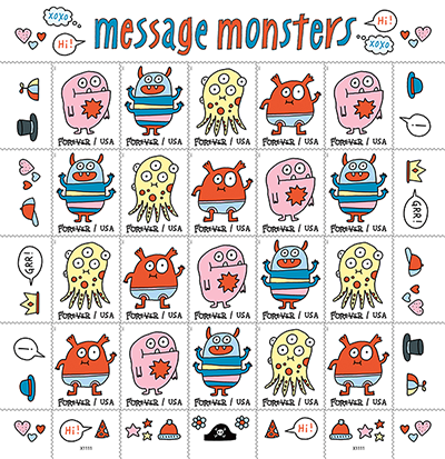 message-monsters-usps-stamps